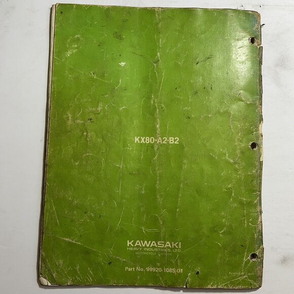 Kawasaki KX80 A2 B2 Owners Manual and Service Manual 99920 1038 01 - Picture 5 of 10
